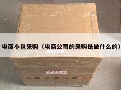 电商小包采购（电商公司的采购是做什么的）