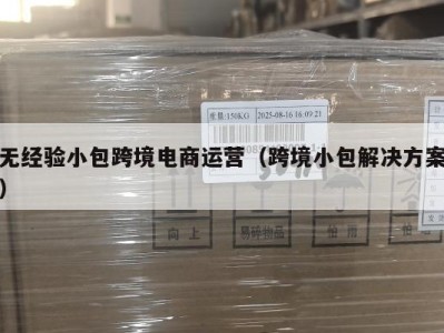 无经验小包跨境电商运营（跨境小包解决方案）