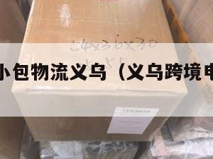 跨境电商小包物流义乌（义乌跨境电商物流模式）