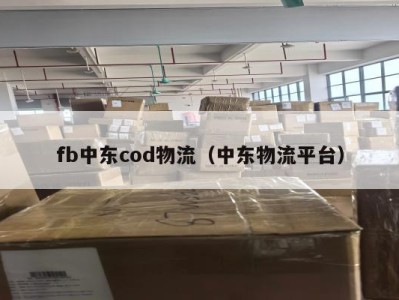 fb中东cod物流（中东物流平台）