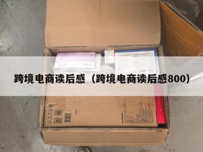 跨境电商读后感（跨境电商读后感800）