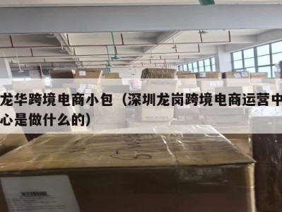 龙华跨境电商小包（深圳龙岗跨境电商运营中心是做什么的）