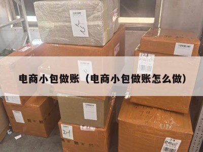 电商小包做账（电商小包做账怎么做）