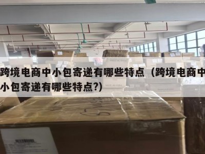 跨境电商中小包寄递有哪些特点（跨境电商中小包寄递有哪些特点?）