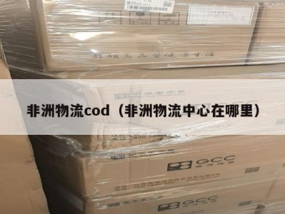 非洲物流cod（非洲物流中心在哪里）
