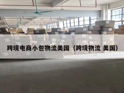 跨境电商小包物流美国（跨境物流 美国）