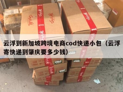 云浮到新加坡跨境电商cod快递小包（云浮寄快递到肇庆要多少钱）