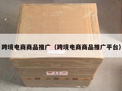 跨境电商商品推广（跨境电商商品推广平台）