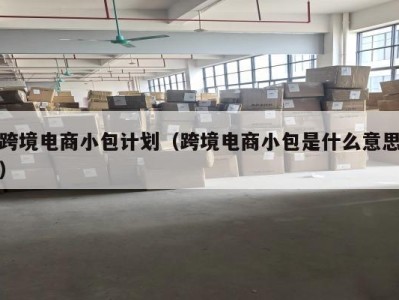 跨境电商小包计划（跨境电商小包是什么意思）