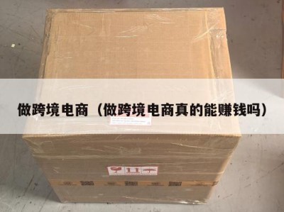 做跨境电商（做跨境电商真的能赚钱吗）
