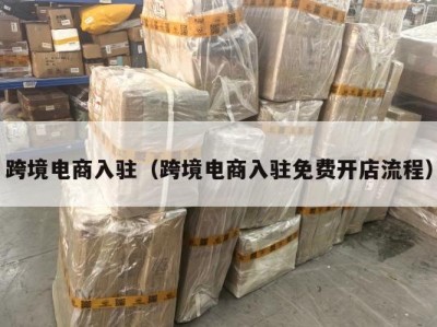 跨境电商入驻（跨境电商入驻免费开店流程）