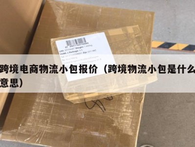 跨境电商物流小包报价（跨境物流小包是什么意思）