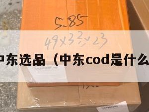 cod中东选品（中东cod是什么意思）