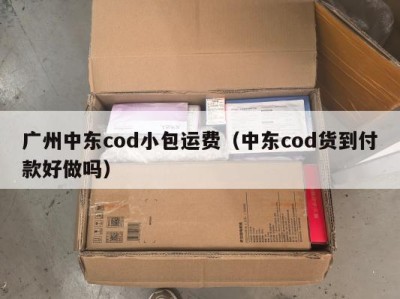 广州中东cod小包运费（中东cod货到付款好做吗）