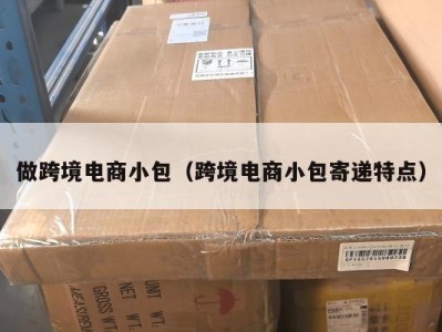 做跨境电商小包(跨境电商小包寄递特点)