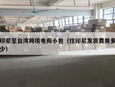 印尼至台湾跨境电商小包（往印尼发货费用多少）