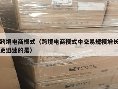 跨境电商模式（跨境电商模式中交易规模增长更迅速的是）