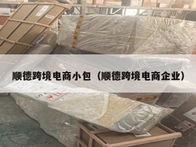 顺德跨境电商小包（顺德跨境电商企业）