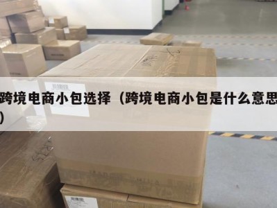 跨境电商小包选择（跨境电商小包是什么意思）