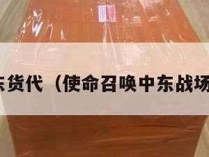cod中东货代（使命召唤中东战场哪一部）