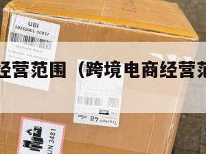 跨境电商经营范围（跨境电商经营范围写哪些内容）