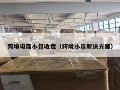 跨境电商小包收费（跨境小包解决方案）