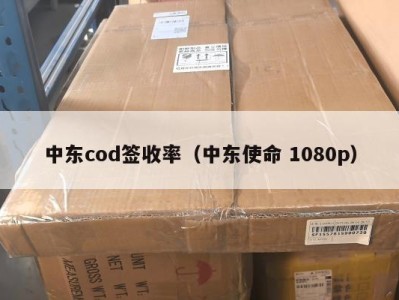 中东cod签收率（中东使命 1080p）