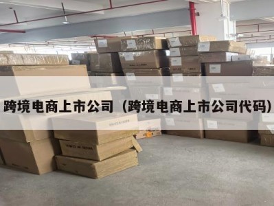 跨境电商上市公司（跨境电商上市公司代码）