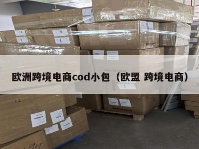 欧洲跨境电商cod小包（欧盟 跨境电商）
