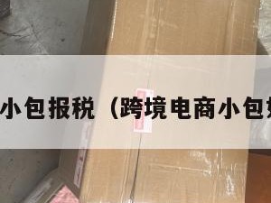跨境电商小包报税（跨境电商小包如何清关）