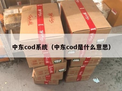 中东cod系统（中东cod是什么意思）
