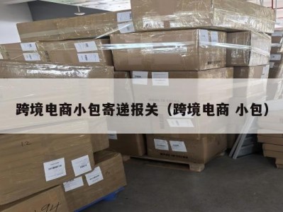 跨境电商小包寄递报关（跨境电商 小包）