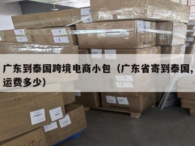 广东到泰国跨境电商小包（广东省寄到泰国,运费多少）
