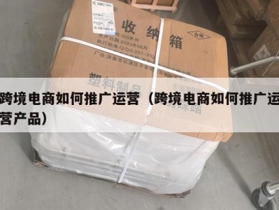 跨境电商如何推广运营（跨境电商如何推广运营产品）