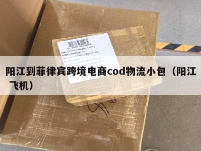 阳江到菲律宾跨境电商cod物流小包（阳江 飞机）