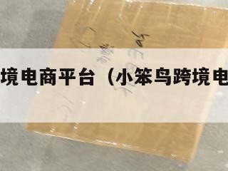 小笨鸟跨境电商平台（小笨鸟跨境电商平台入驻费用）