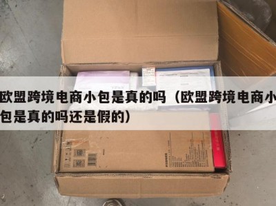 欧盟跨境电商小包是真的吗（欧盟跨境电商小包是真的吗还是假的）