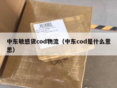 中东敏感货cod物流（中东cod是什么意思）
