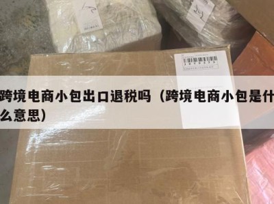 跨境电商小包出口退税吗（跨境电商小包是什么意思）