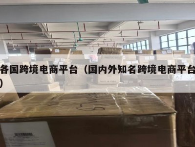 各国跨境电商平台（国内外知名跨境电商平台）