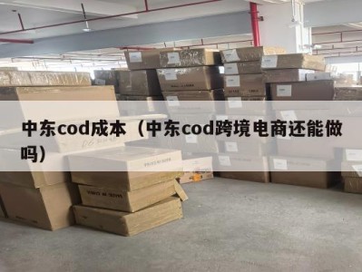 中东cod成本（中东cod跨境电商还能做吗）