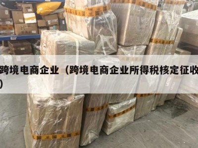 跨境电商企业（跨境电商企业所得税核定征收）