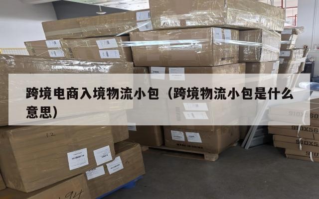 跨境电商入境物流小包(跨境物流小包是什么意思)