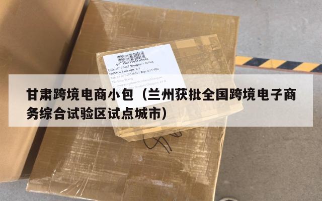 甘肃跨境电商小包(兰州获批全国跨境电子商务综合试验区试点城市)