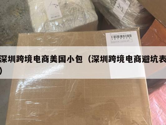 深圳跨境电商美国小包(深圳跨境电商避坑表)