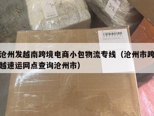 沧州发越南跨境电商小包物流专线(沧州市跨越速运网点查询沧州市)