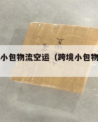 跨境电商小包物流空运(跨境小包物流运费怎么计算)