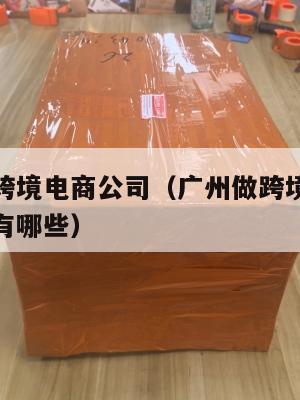 广州小包跨境电商公司(广州做跨境电商比较好的公司有哪些)