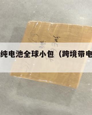 跨境电商纯电池全球小包(跨境带电池如何发货)